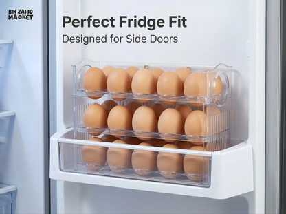 30-Egg Large Capacity Fridge Organizer