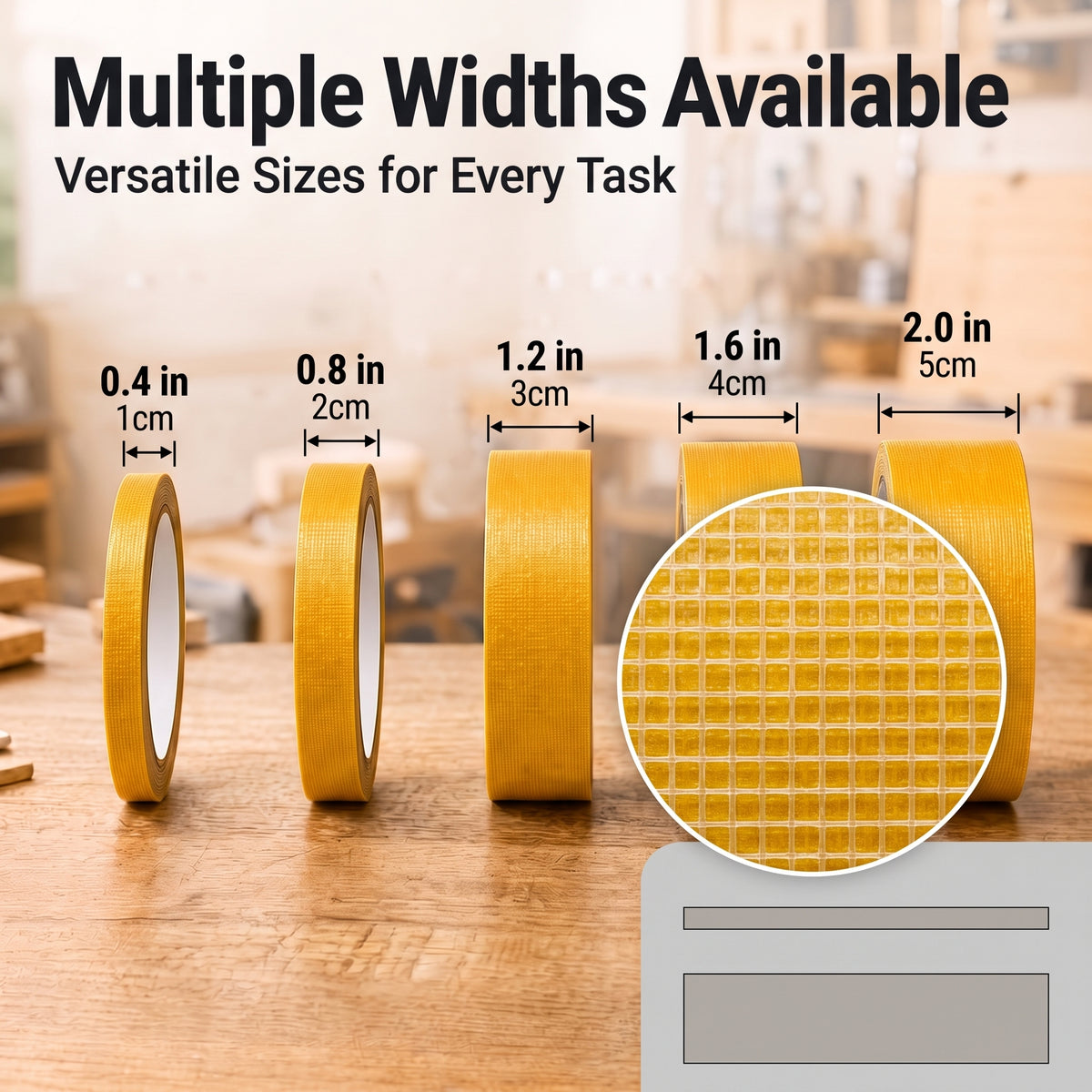 UltraGrip Pro – Heavy-Duty Double-Sided Mesh Mounting Tape