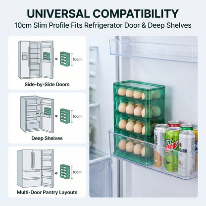 30-Egg Large Capacity Fridge Organizer