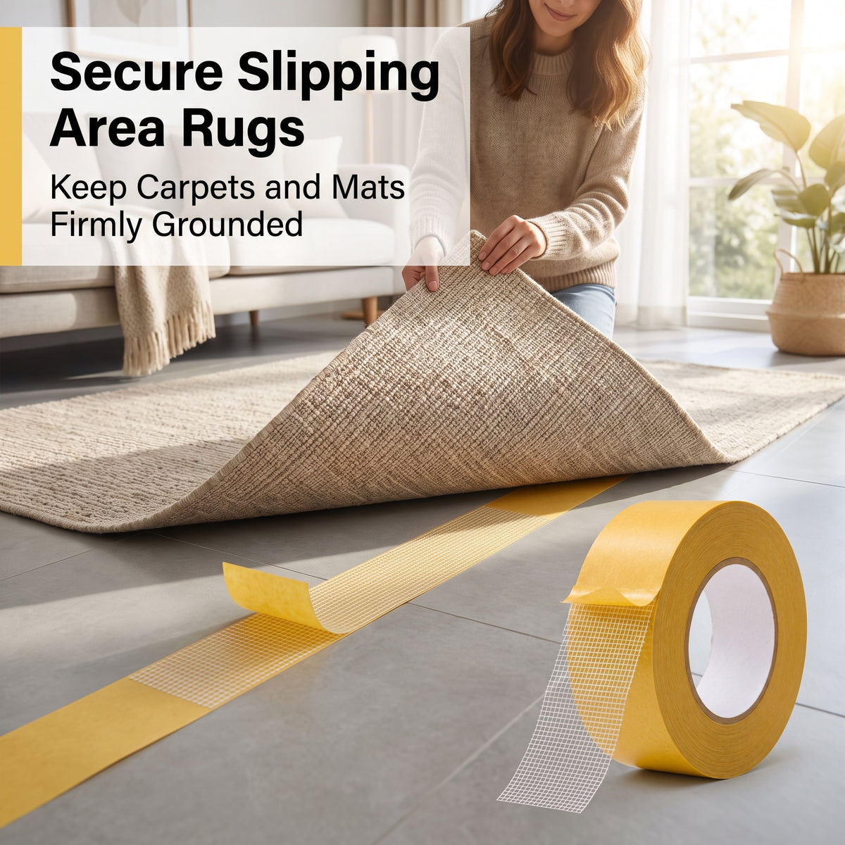 UltraGrip Pro – Heavy-Duty Double-Sided Mesh Mounting Tape